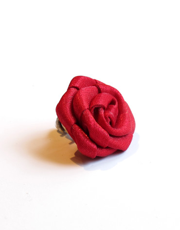 red boutonniere