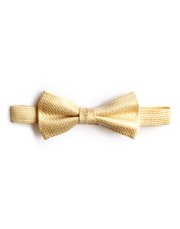 dotted yellow bow