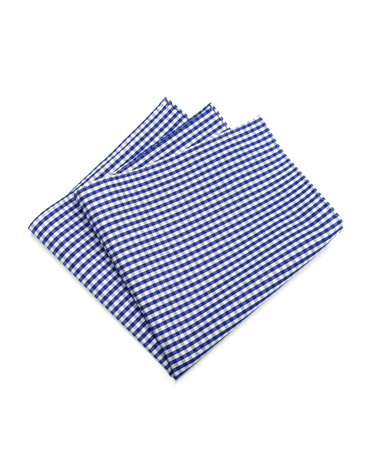 gingham checkered blue