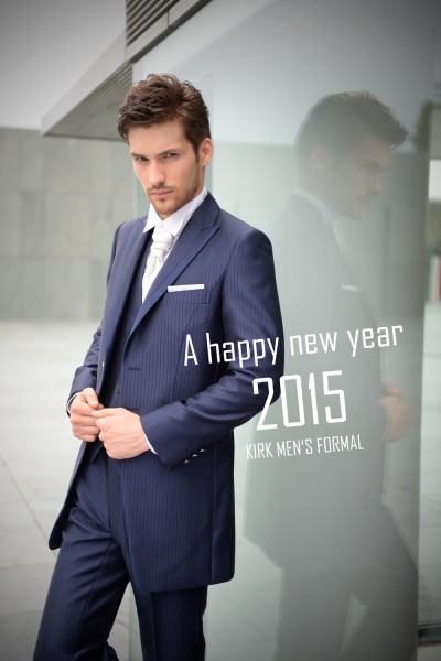 2015新年のご挨拶、ネイビータキシード