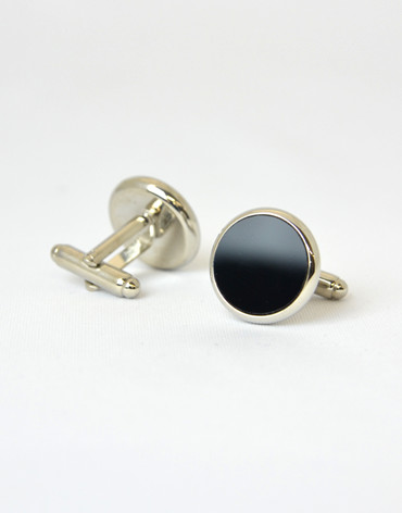 Silver Onyx Cufflinks