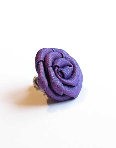 purple boutonniere