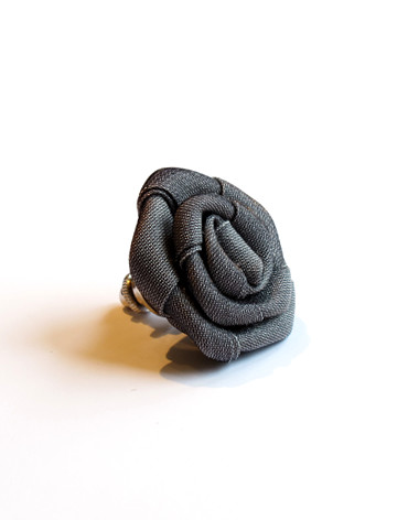 gray boutonniere