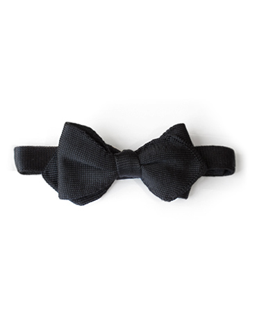 black knit tie