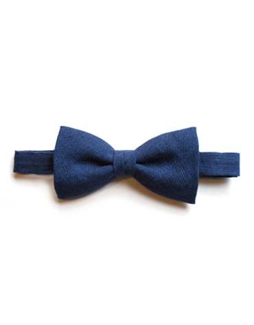 harrisons navy linen bow