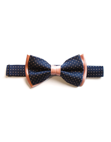 pin dot navy pink