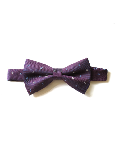 purple paisley bow