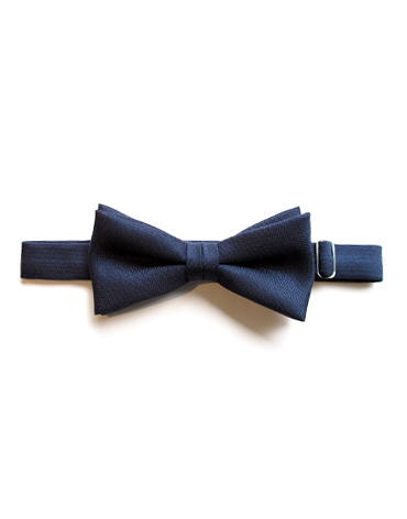 silcer navy bow