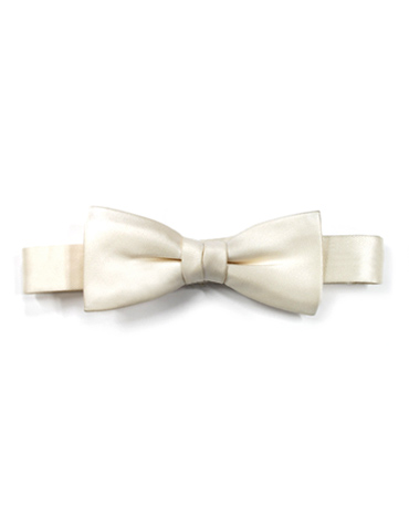 satin white silk bow