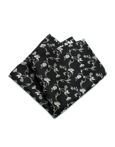 flower pattern black