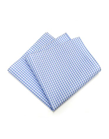 gingham checkered light blue