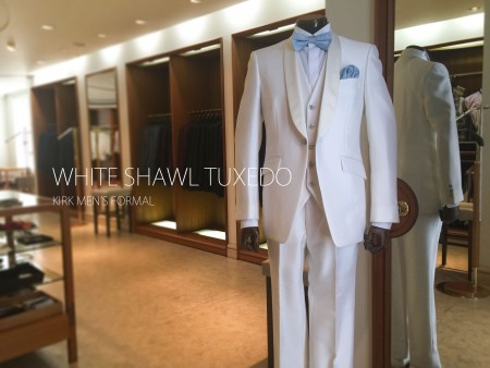 WHITE SHAWL TUXEDO